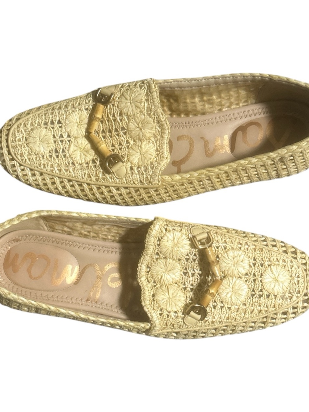 Sam Edelman Women’s Raffia Loafers Size 8 - Picture 3 of 5